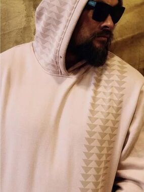 So ill Jason Momoa pink hooded sweatshirt socks and hair scrunchie set